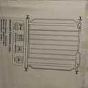 Extra Wide Baby Gate 85.8-104.5 Inch, Pressure Mounted No Drilling, for Stairs & Doorways, Metal White Indoor Safety Gate for Kids and Dogs