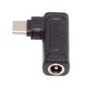 cablecc 5.5x2.1mm Input DC Jack to Type-C USB-C Power Plug Charge Angled 90 Degree Adapter for Laptop Phone Tablet