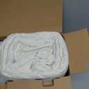 YOUR MOON Natural Wool Mattress Pad Queen  200GSM Organic Australian Wool Mattress Topper, Quilted Fitted Mattress Bed Cover with 16" Deep Pocket, Hypoallergenic Cotton Cover (White)