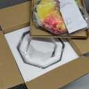 Flush Mount Outdoor Ceiling Light Fixture, 4 Light Exterior Porch Ceiling Lights with Clear Glass, Black Farmhouse Lighting for Indoor Hallway Kitchen Stairway (E12 Base)