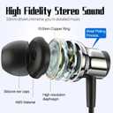 USB C Headphones for Samsung S26 S25 S24 S23 S22 A16 A56 Wired Earbuds USB C Magnetic in-Ear Type C Earphone with Mic Volume Control Stereo Noise Canceling Headphones for iPhone 17 16 15 Pro Max Pixel