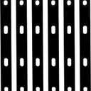 6 PCS 12" Flat Mending Plate, Straight Metal Brace Bracket with Slot Hole Fits 3/8" Bolt, 8 Gauge, Max. Load 110 lb