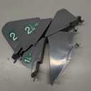 AFANSO Mega Hair Clipper Guards, 8pcs Gray, Fits Most Wahl Full Size Hair Clippers (3 Inch 8pcs)