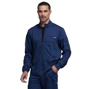 Cherokee Men Warm up Scrub Jacket with Zip Front WW320 (XX-Large Big, Navy)