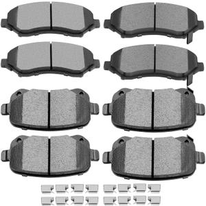 Ceramic Brake Pads Kits,SCITOO 8pcs Brakes Pads Set fit for 08-12 for Chrysler Town & Country,08-12 for Dodge Grand Caravan,09-13 for Dodge Journey,12 for Ram C/V,09-12 for Volkswagen for Routan