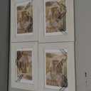 4x6 Picture Frame (4 Pack, White), Made of Real Glass and Wooden Frame - Display Pictures 3.5x5 with Mat or 4x6 Without Mat, 4 by 6 Photo Frames Table Top Display and Wall Mounting