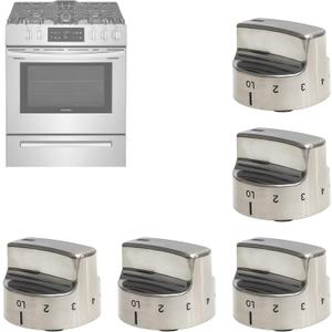 318282310 Gas Stove Burner Knob Compatible with Frigidaire Kenmore(5 Pack) | Replaces AP3774164 1062940 AH979119 EA979119 PS979119 Stove Knobs Range/Oven/Cooktop