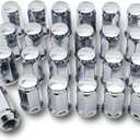 24PCS M14x1.5 Lug Nuts - 3/4" 19mm Hex 45mm Length - Chrome Factory Style Wheel Nut for Silverado Avalanche Suburban Tahoe Sierra Yukon Escalade Buick Enclave Wrangler Grand Cherokee RAM 1500 Acadia