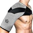 Vital Salveo Shoulder Brace Compression Sleeve Wrap with Support and Stability Breathable for Shoulder Pain Dislocated Rotator Cuff Tendinitis (1PC) (L (Bicep 11.5"-13"))