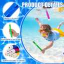 Sotiff 6 Pcs Underwater Pool Diving Toys Dive Sticks Plastic Swimming Toys for Summer Teens Adults Learning to Swim Game, 6 Colors