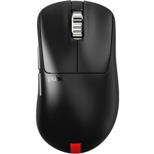 Pulsar Gaming Gears - Xlite V3 ES Wireless Gaming Mouse, Ergonomic, Optical Switch, OLED Display, Driverless, PAW3395 Sensor, 100H Battery, 4K dongle Included (Medium, Black)