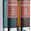 Shampoo and Conditioner Dispenser Wall Mounted Shower Soap Dispenser No Drill Shampoo Dispenser for Shower 2 Chamber Bathroom Body Wash Shower Gel Holder Chrome