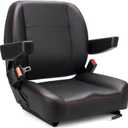 SEATIN Universal Forklift Seat,Tractor Seat,with Micro Switch,Armrest and Safety Belt,for Tractor,Mower,Skid Loader,Telehandler,Backhoe,Excavator Dozer