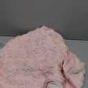 Pink Bow Stuffed Animal Storage Bean Bag Chair Cover (No Filler) Fluffy Fuzzy Plush Bean Bag Chair for Teens Adults Soft Faux Cover for Organizing Plush Toys Clothes Home Supplies (32 x 32 Inch)