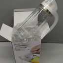 Marbrasse Oil Dispenser for Kitchen,20 OZ /600ml Leakproof Glass Oil Bottle with Auto Flip Cap,Olive Oil Container for Kitchen Cooking (White)