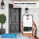 Kwikset HomeConnect 620 Z-Wave Long Range Enabled Keypad Smart Lock Convenient Keyless Entry, Customizable User Codes, Ring Alarm Compatible, Hub Required, Sold Separately Satin Nickel Traditional