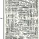 BLISSA 8x10 Area Rugs for Living Room - Soft Large Washable Geometric Black White Lines Modern Abstract Rug for Bedroom Striped Contemporary Carpet for Nursery Dining Room Home Office Decor