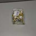 Amosfun Xmas Tree Hanging Ornaments 4Pcs Painted Gourd Pendants Christmas Decorations for Tree Tabletop Fireplace Holiday Party (Golden)