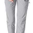 Rdruko Women's Hiking Pants Lightweight Quick Dry Water Resistant Outdoor Travel Fishing Pants with Pockets XS