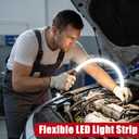 Flexible LED Flashlight Stick, 30" Bendable Mechanic Work Light Rechargeable High Lumen Professional Light 3 Lighting Modes Automotive Illumination Tool Car Repairs Inspections Tight Spaces