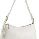 Shoulder Bags for Women Leather Hobo Sling Tote Handbag Retro Clutch Purse with 2 Removable Straps and Zipper Closure