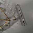 PRESDE Vanity Lights 6 Lights Modern Crystal Bathroom Lights Fixtures Over Mirror Black Bath Lighting (Exclude Bulb)