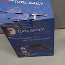 Tool Daily Short Pressure Washer Gun with Foam Cannon, 1/4 Inch Quick Connector, with 5 Pressure Washer Nozzle Tips, 1 Liter