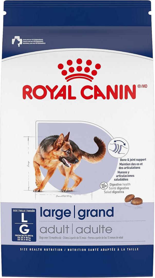 Royal Canin Large Breed Adult Dry Dog Food, 30 lb Bag (30 Pound (Pack of 1)) Best Before 13 March 2026