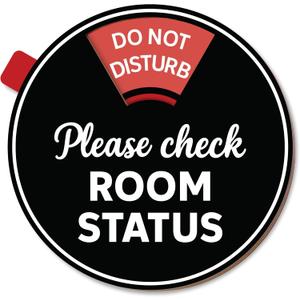 Office Door Sign Decor 6 in 1 Rotating, In A Meeting/Do Not Disturb/Please Knock/Work From Home/Back Soon/Out Of Office Supplies Sign For Door, Available And Away Wheel Spinner (Tape & Magnetic)