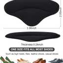 6 Pairs Heel Pads Heel Grips Liner for Loose Shoes, Heel Cushion Pads Heel Inserts for Shoe Too Big Men Women- Ultra Soothing Heel Protectors for Heel Pain, Heel Slipping, Blisters, Friction