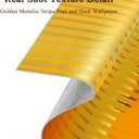 Gold Metallic Stripe Peel and Stick Wallpaper, 23.6 x 118 in