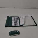 LAMA Keyboard Case with Mouse for iPad Air 11 inch 2025 7th/2024 6th & 10.9 -inch iPad Air 4th/5th Generation, Folio Keyboard Cover with Pencil Holder for 11 inch iPad Pro (4th/3rd/2nd/1st Gen), DGN (Dark Green+Mouse)