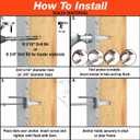 TOGGLER Toggle TB Residential Drywall Anchor, Polypropylene, Made in US, 3/8" to 1/2" Grip Range, For #6 to #14 Fastener Sizes (Pack of 100)