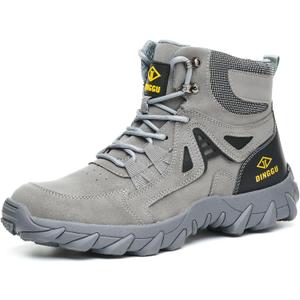 Steel Toe Boots for Men Safety Work Boots ComfortableIndestructible Industrial & Construction Shoes Mens Composite Toe Boots Size 5.5