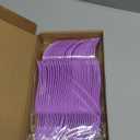 60 Pcs Purple Disposable Plastic Forks Cutlery Heavy Duty Dinnerware Plastic Silverware Flatware for Home Office School Party Picnics Restaurant Outdoor Events or Every Day Use (Purple)
