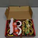 Max Fun 12Pcs Christmas Glasses Glitter Holiday Party Glasses Frames Christmas Decoration Accessories Costume Eyeglasses for Christmas Parties Holiday Favors (One Size Fits All)