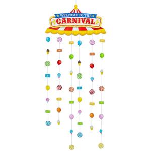 Carnival Door Curtain with Border