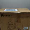 Lightweight Rollator Walker with Seat for Seniors, Foldable Rolling Walker with 10" Large All-Terrain Puncture-Proof Tires, Adjustable Height, Hand Brakes, and Storage Bag (19.58 lbs) (74a - Black (10" Front and 8" Rear Wheel))