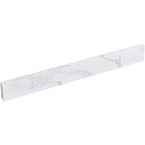 21 Inch Sidesplash in Calacatta Rocky, Quartz Stone Side Splash For Bathroom Vanity Top, Universal Size Bathroom Sink Sidesplash