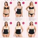 Gotoly Waist Trainer for Women Zipper Corset Shapewear Tummy Control Faja Body Shaper Waist Cincher Workout Girdle (Beige, S)