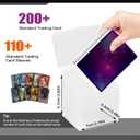 Brappo 9 Pack Card Deck Boxes for 200+ Standard Size Card Storage Box, Clear Commander Card Deck CaseCompatible MTG, Trading Cards, Sport Cards.(No Cards) (Clear, 9 pack)