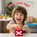 ArtCreativity Buzzer with Lights and Sounds - Set of 2 - Game Show Buzzer Buttons for Family Game Night and Trivia - Lights Up Red and Makes Loud Buzz Sound - Answer Buzzer Set