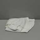 LYANER Women's Casual Shirt Dress Collar V Neck Button Down Loose Long Sleeve Mini Dresses (Medium, White)