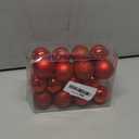 Christmas Balls,24PCS Ornaments for Xmas Tree,1.57INCH Hanging Ball for Small Christmas Tree Decorations,Party Decorations (RED)