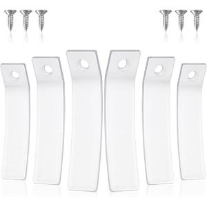 50 Pack Non Slip Plastic Drawer Stops Drawer Stoppers Clear PVC Dresser Stopper with Stainless Steel Screw for Furniture Bottom Repair Tool Bed Room Parts File Roll Top Desk Computer Desk Chest Safety