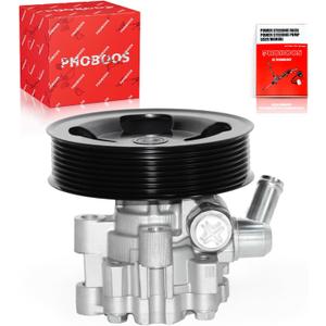 PHOBOOS Power Steering Pump Compatible with Toyota Tundra 2007-2014 V8 5.7L/2014 V8 4.6L/2015-2022 All Engine, with Outlet & Pulley, Smooth Steering, Low Noise, High Durability, Ref. 21-5486