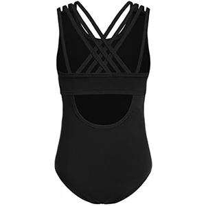 Arshiner Girls Ballet Leotards Dance Gymnastic Outfits Crisscross Straps Sleeveless Tank Dancewear, L