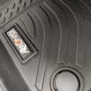 GINOWY- Floor Mats & Cargo Liner for Mazda 3 FWD 2019-2024 2025 Only for Hatchback, TPE All Weather Protection Car Mats for Mazda 3 Non-Slip Trunk Mat Waterproof Heavy Duty Accessories Black