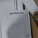 Rolanstar TV Stand with LED Lights & Power Outlet, Modern Entertainment Center for 32/43/50/55/65 Inchs TVs, Table, Universal Gaming Media Stand Storage Cabinet and Large Storage, White