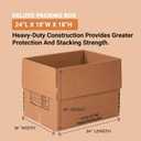 BOX USA Shipping Boxes Large 24"L x 18"W x 18"H 10-Pack - Corrugated Cardboard Box for Moving, Mailing, Packing, Packaging and Storage